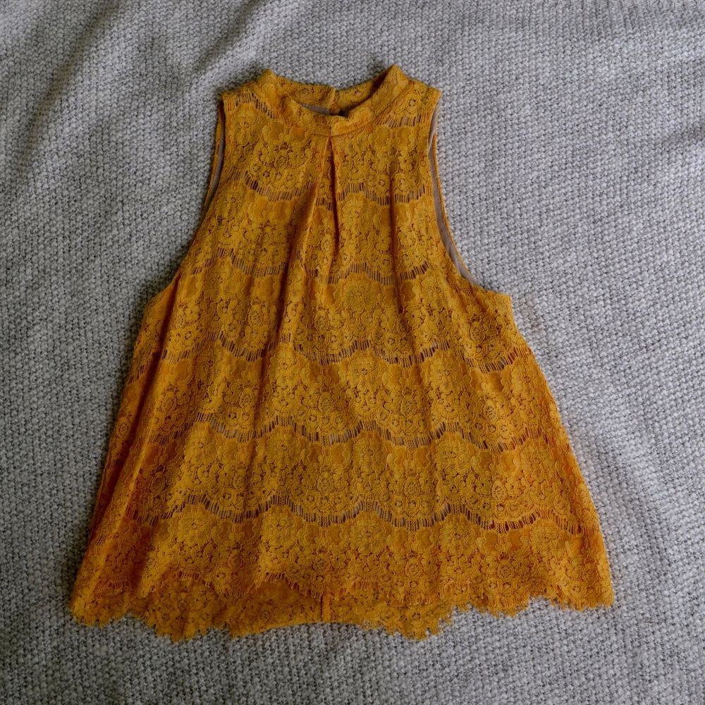 Lace Turtleneck Blouse